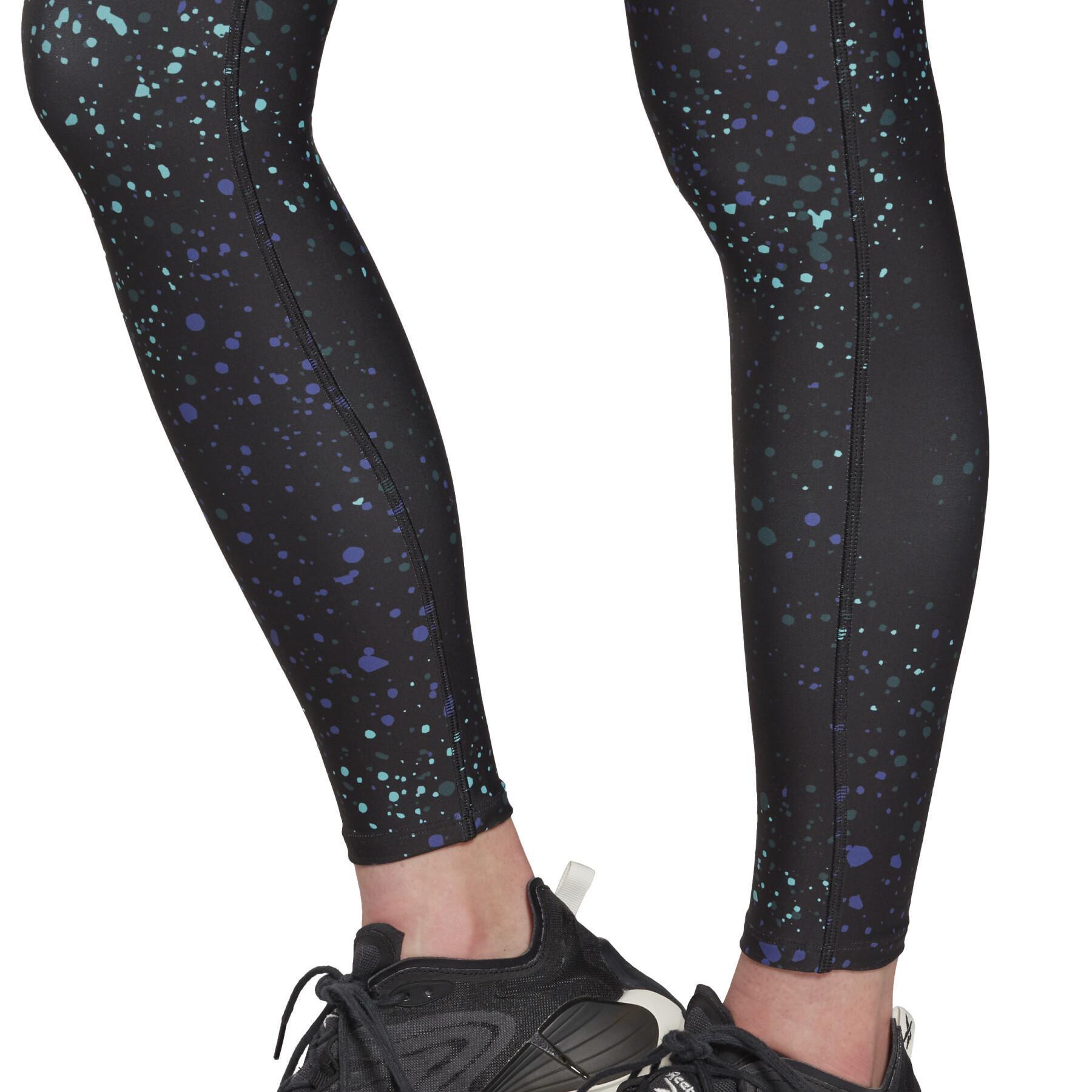 Leggings de mujer Reebok Lux 2.0 Multi-Colored Speckle