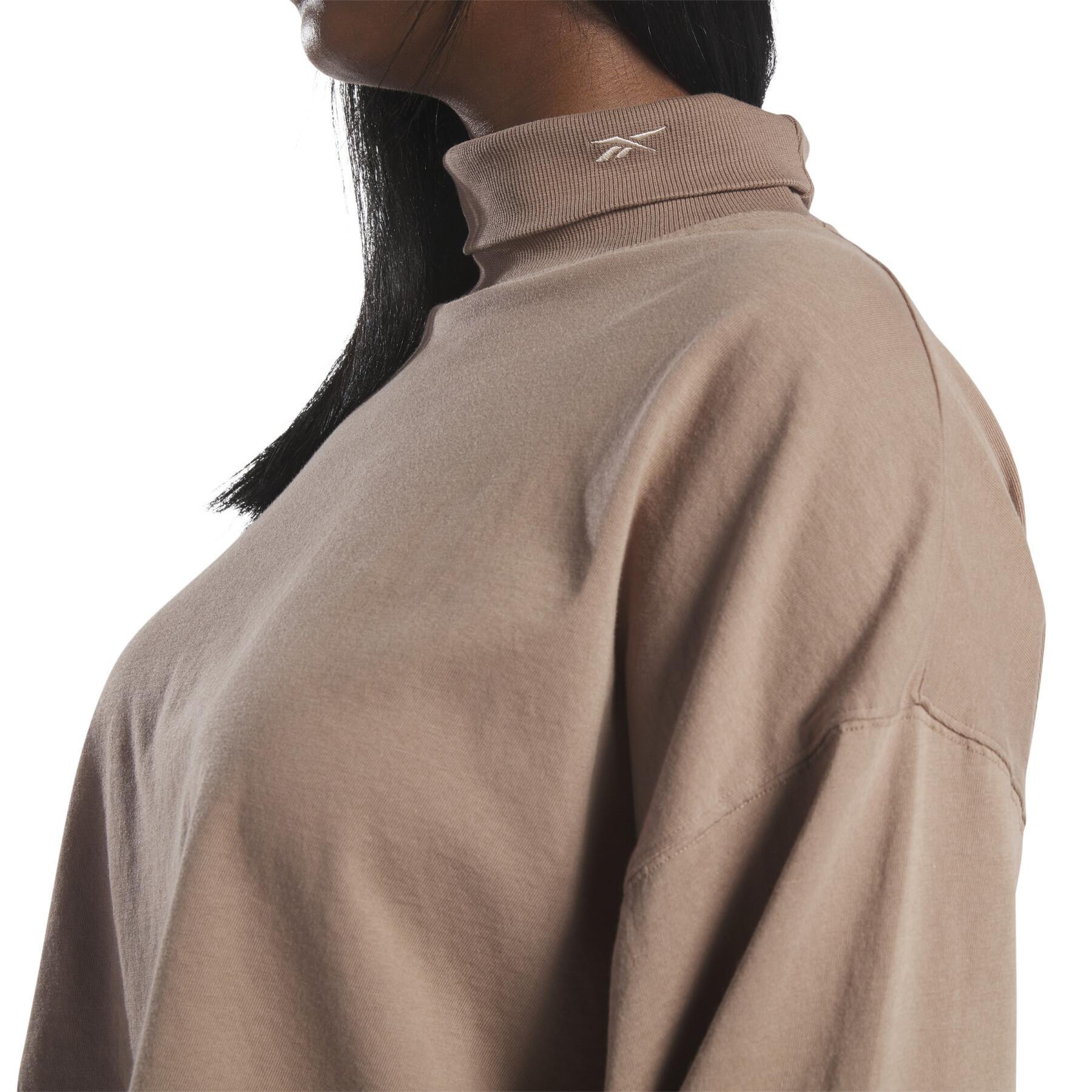 Camiseta de algodón de manga larga para mujer Reebok Classics GT