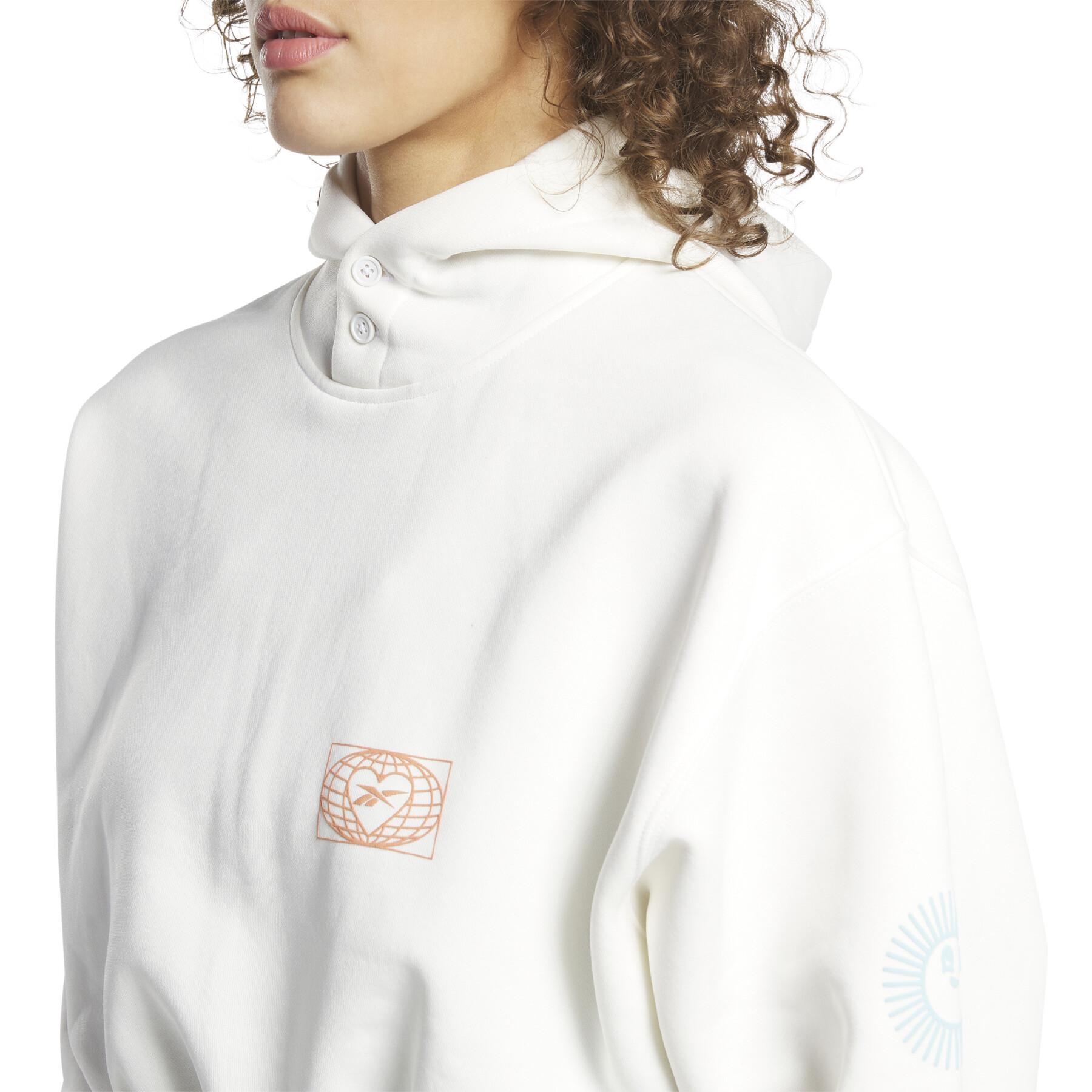 Sweatshirt sudadera con capucha para mujer Reebok Classics Graphic