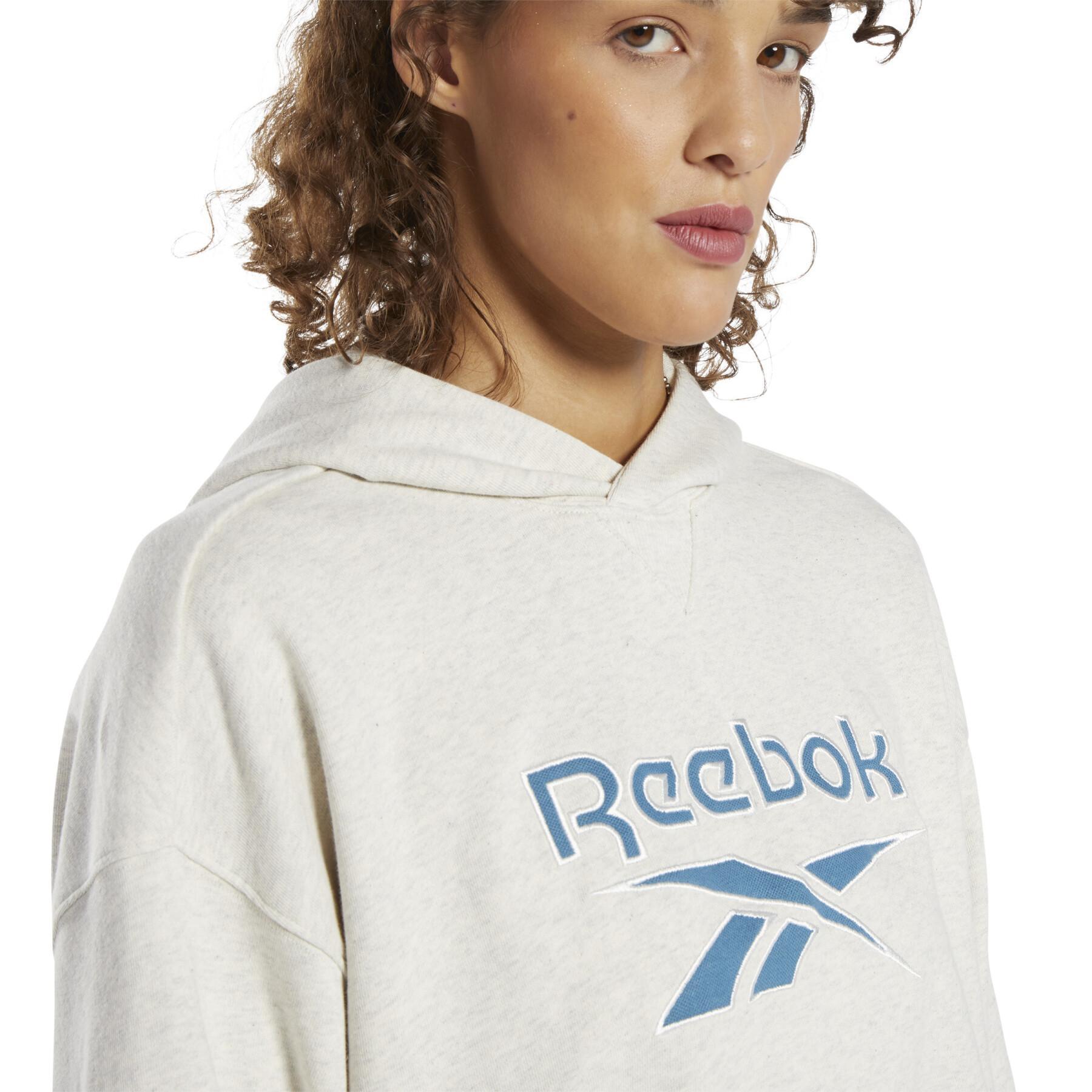 Sudadera con capucha de lana para mujer Reebok Archive Classics Big Logo