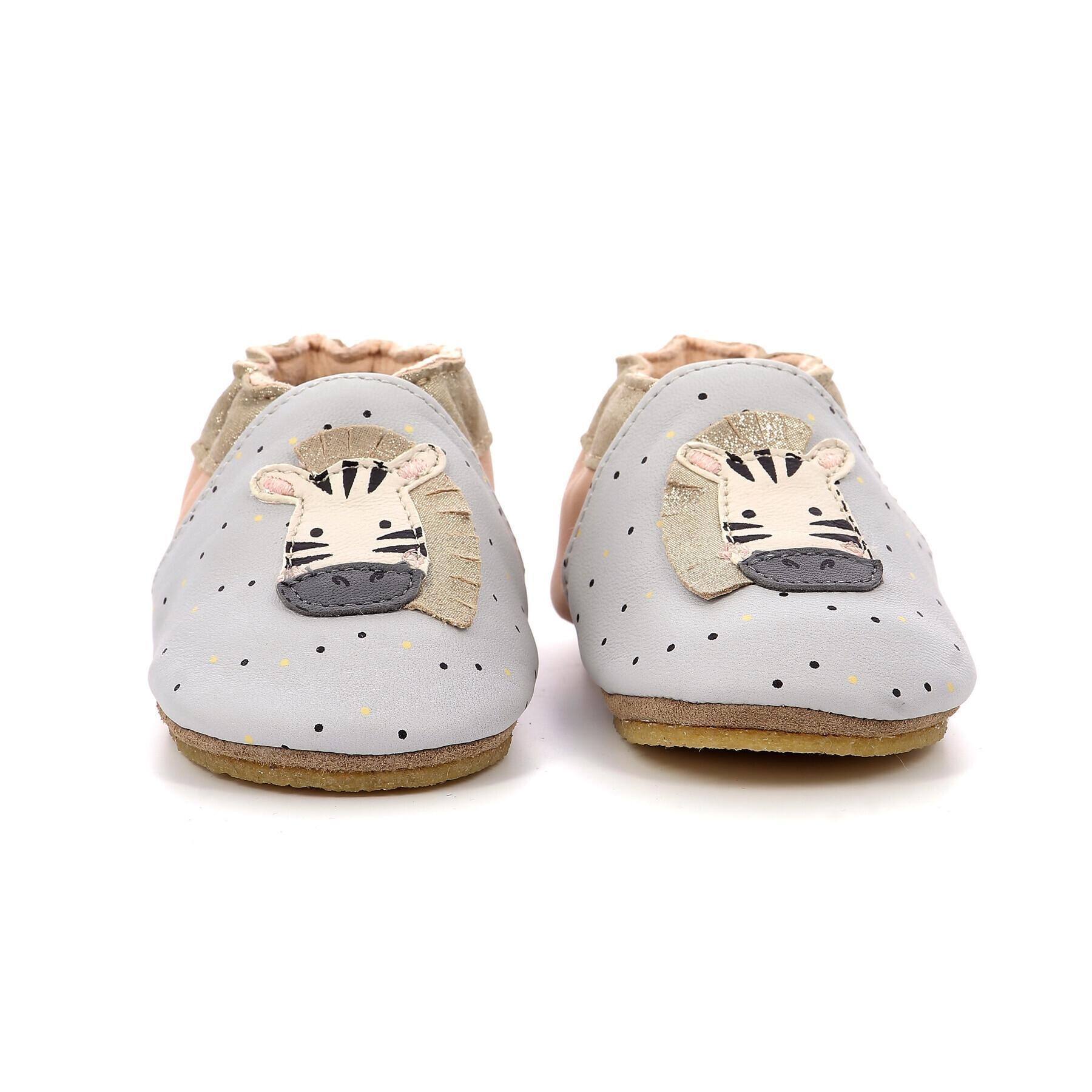 Zapatillas de casa para bebé niña Robeez Cute Zebra Crepe