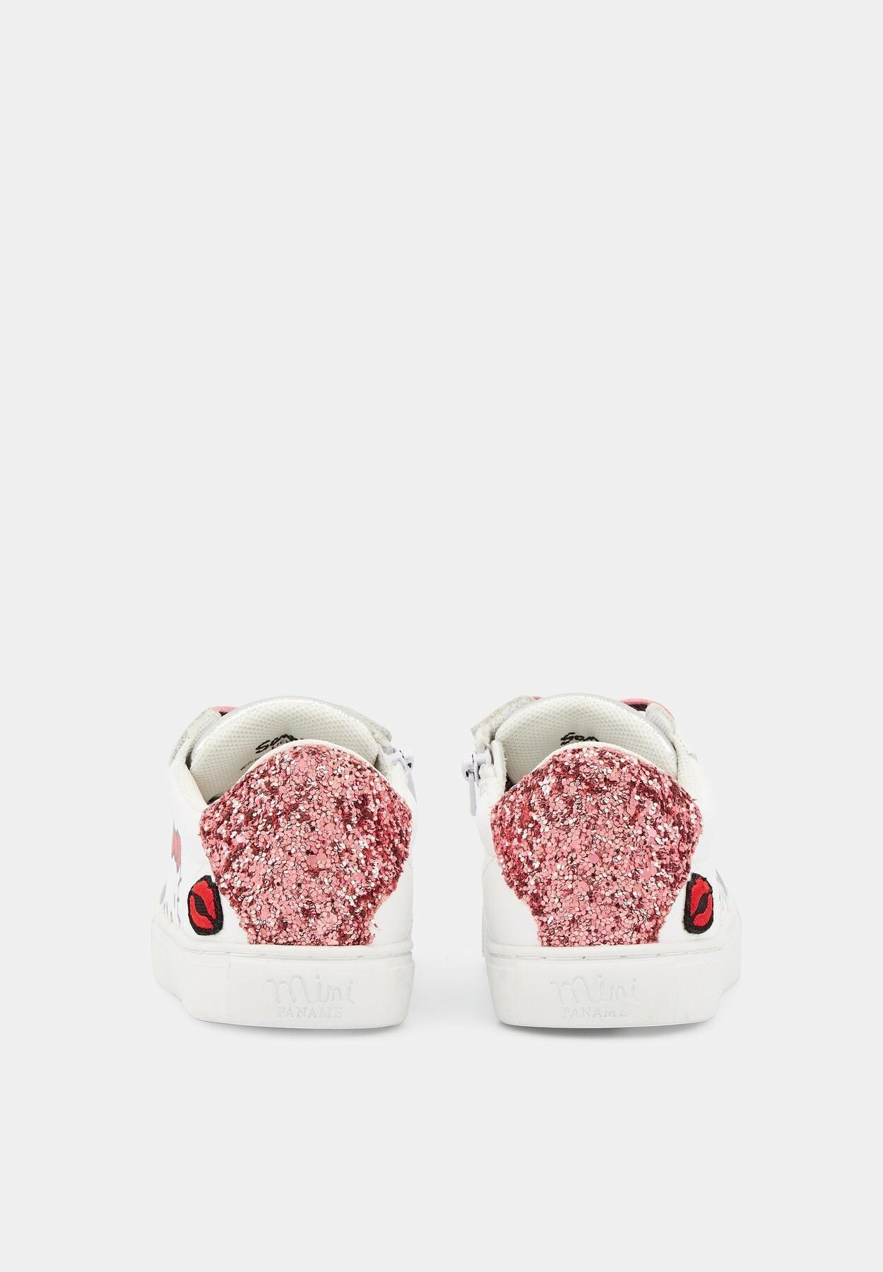 Zapatillas de deporte para chicas Bons Baisers de Paname Mini Simone Hello Kitty - Glitter Rose