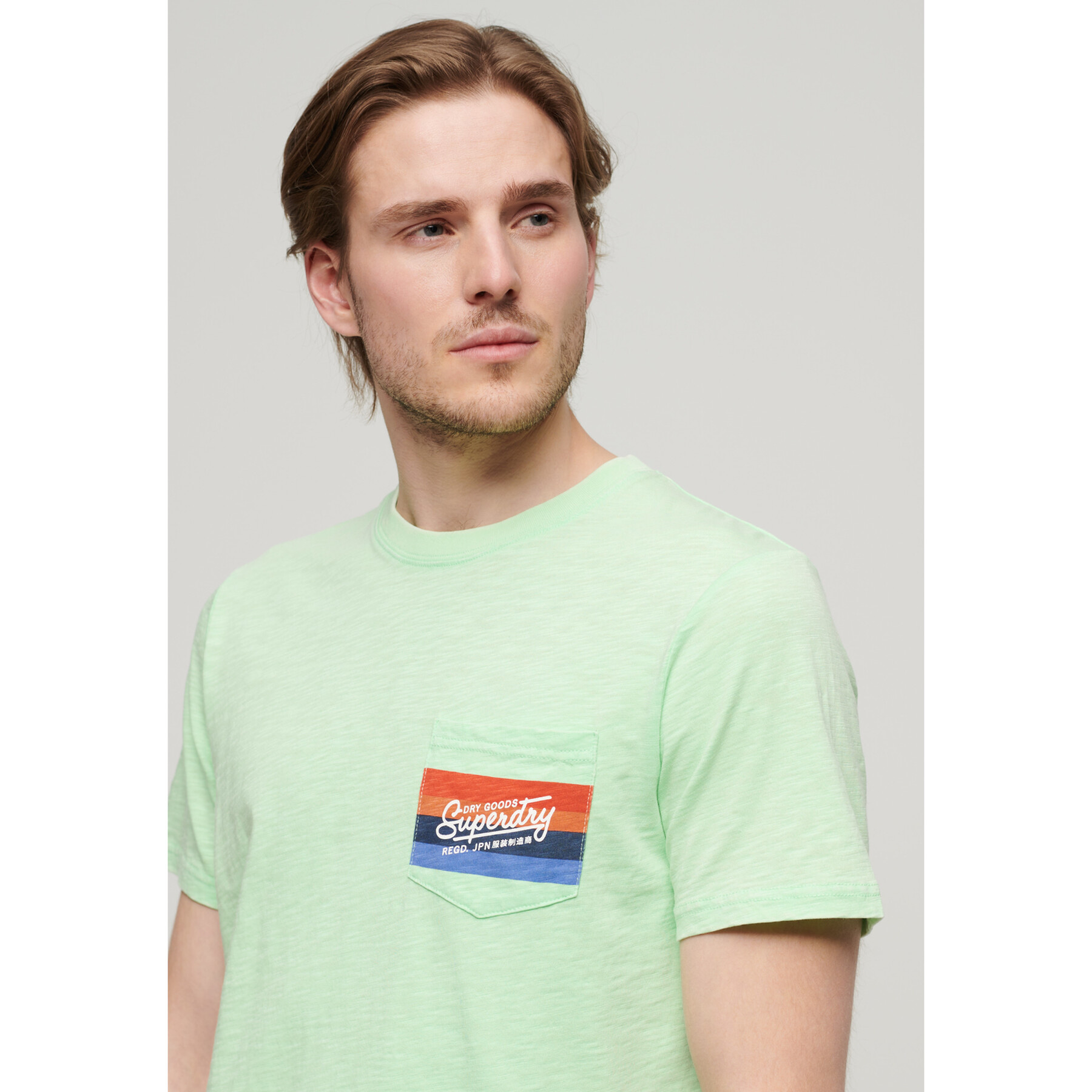 Camiseta de rayas y logotipo Superdry Cali