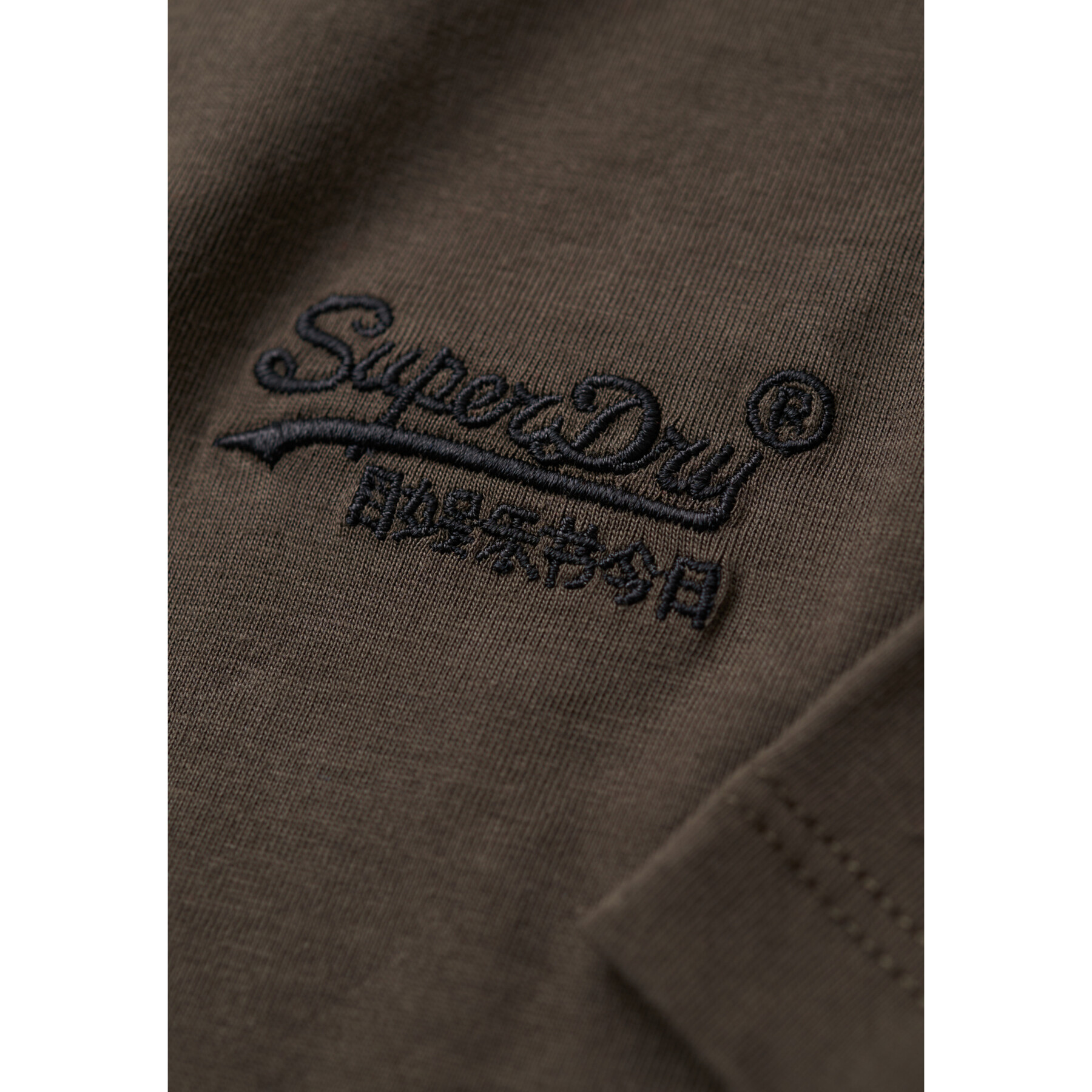 Camiseta bordada con logotipo de algodón orgánico Superdry Essential