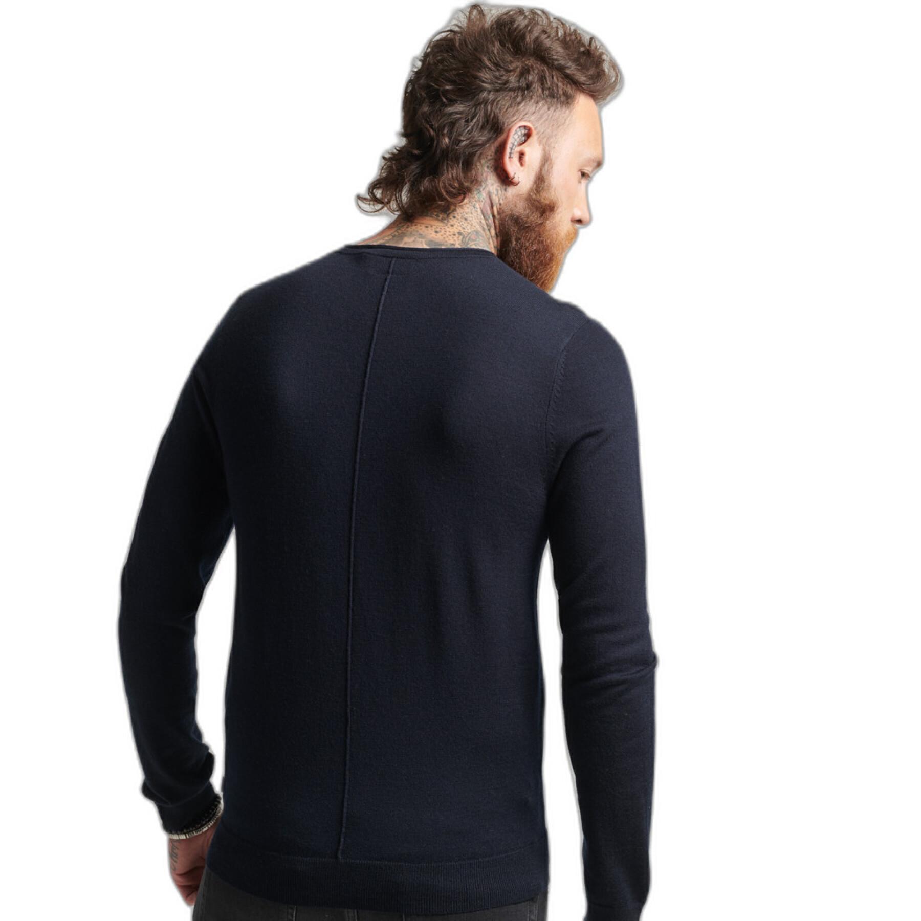 Camiseta de lana merina con cuello redondo tunecino Superdry