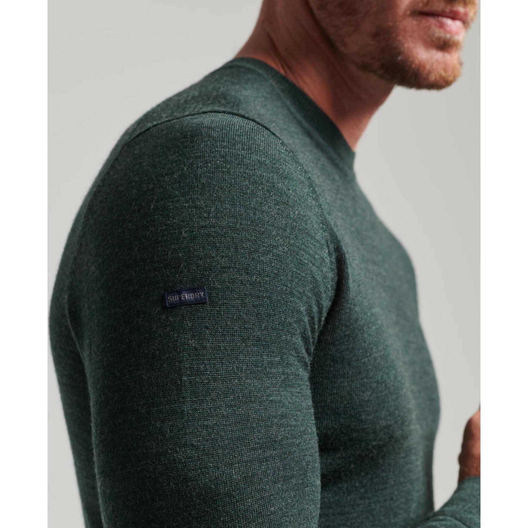 Jersey de lana merina con cuello redondo Superdry