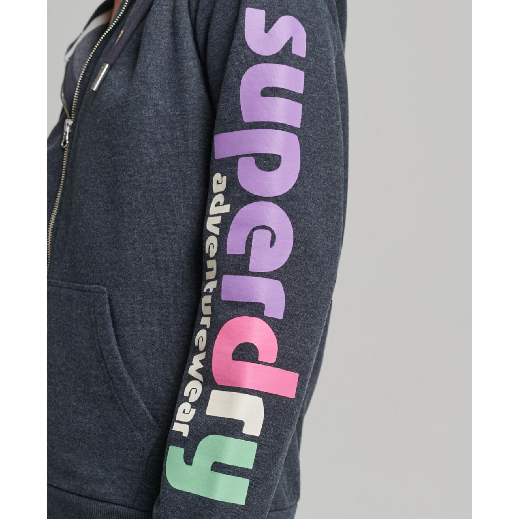 Sweatshirt sudadera con cremallera para mujer Superdry Terrain Esprit 90