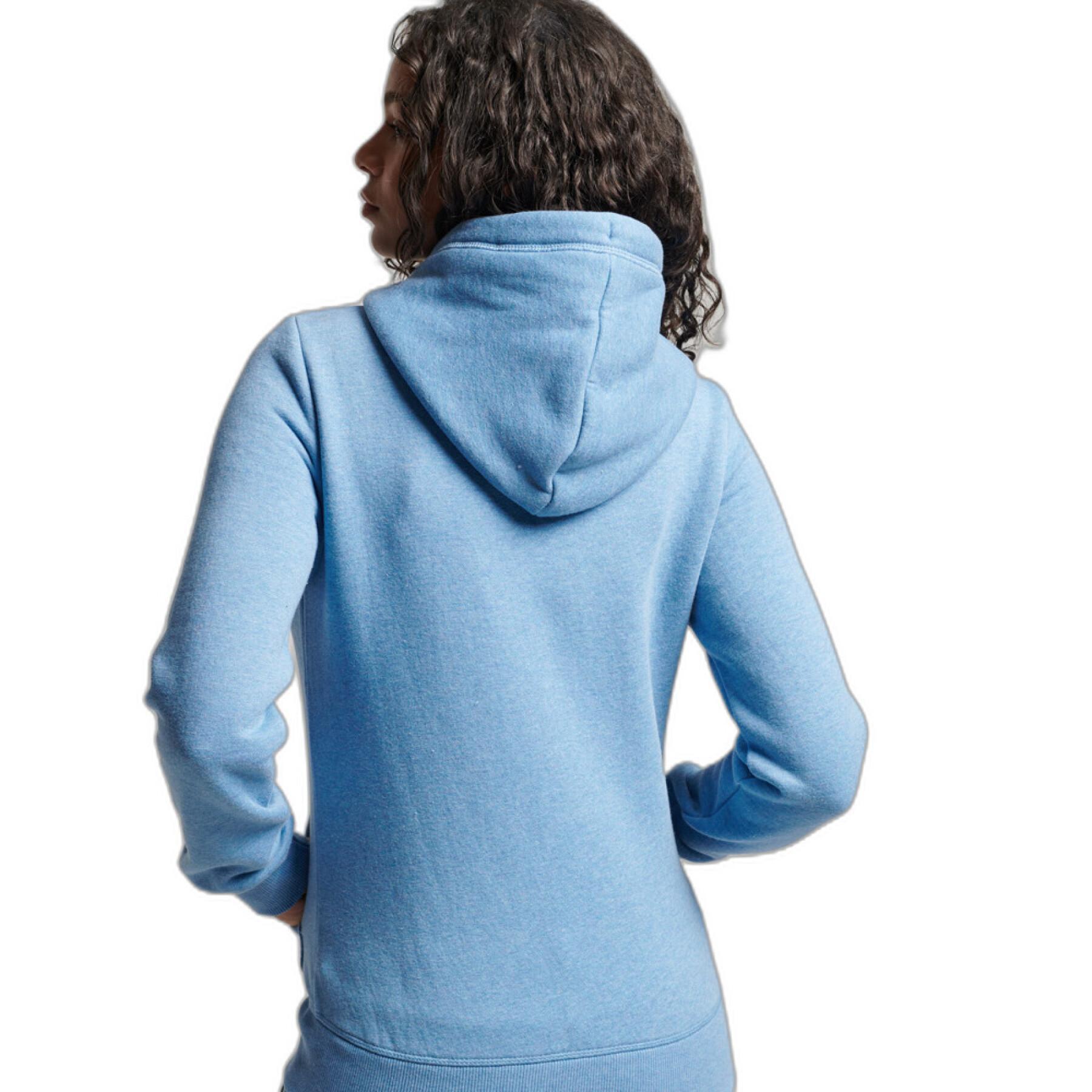 Sweatshirt sudadera con capucha y cremallera para mujer con bordado Superdry Vintage Logo