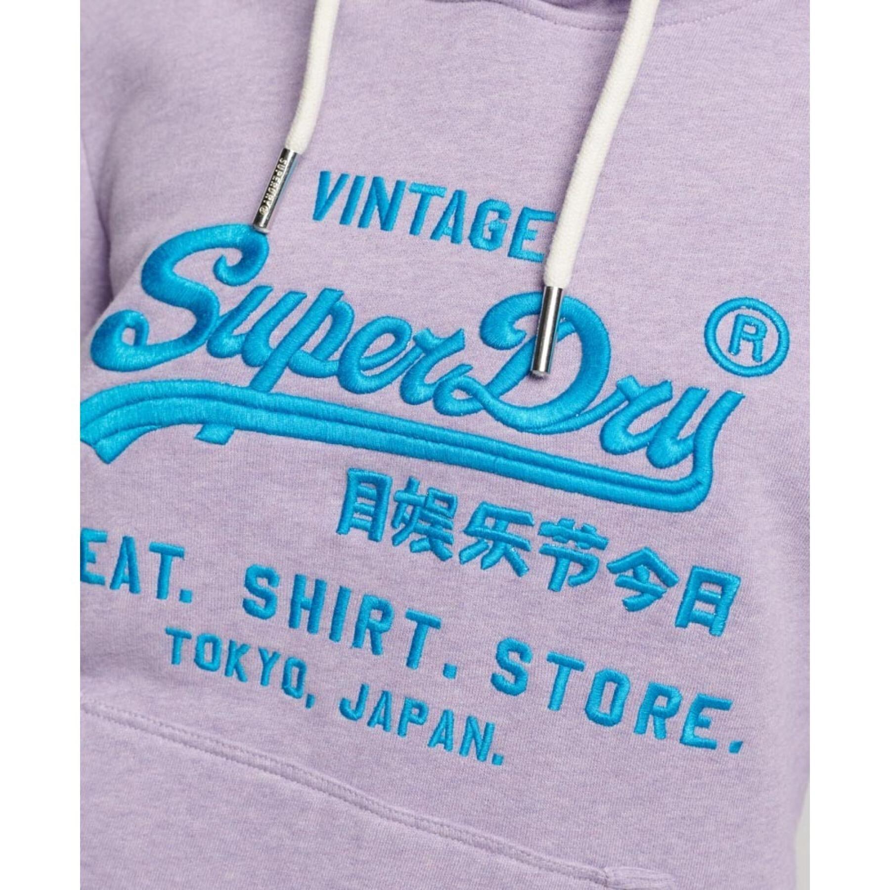 Sudadera con capucha para mujer Superdry Logo vintage