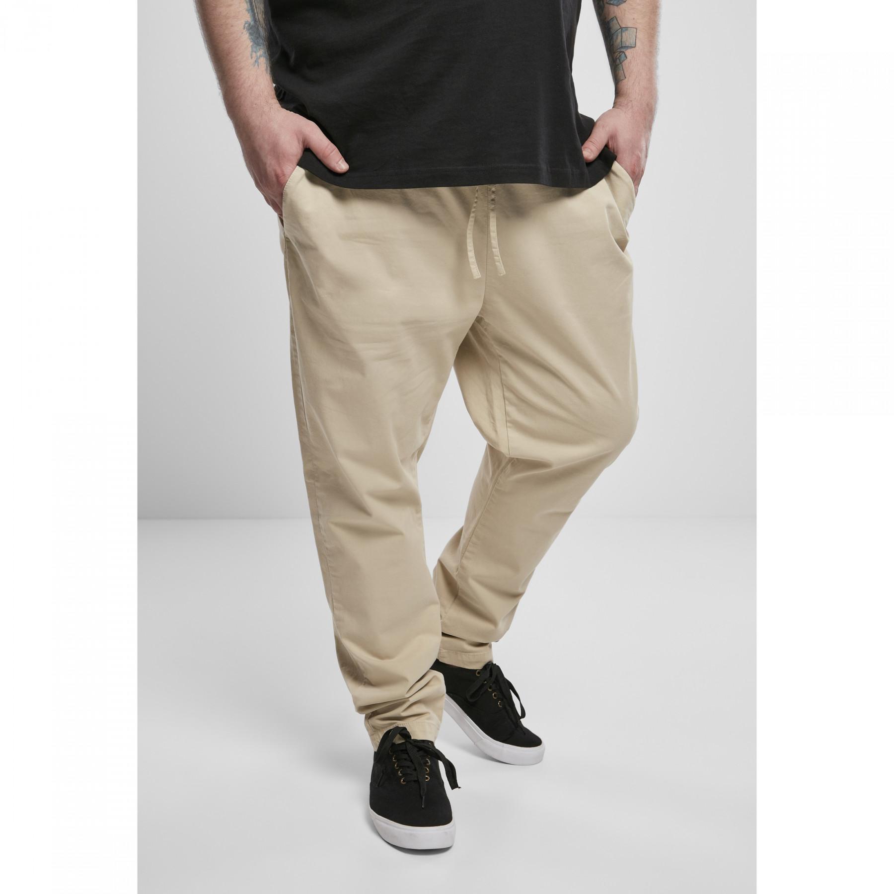 Pantalones Urban Classics tapered cotton jogger (grandes tailles)