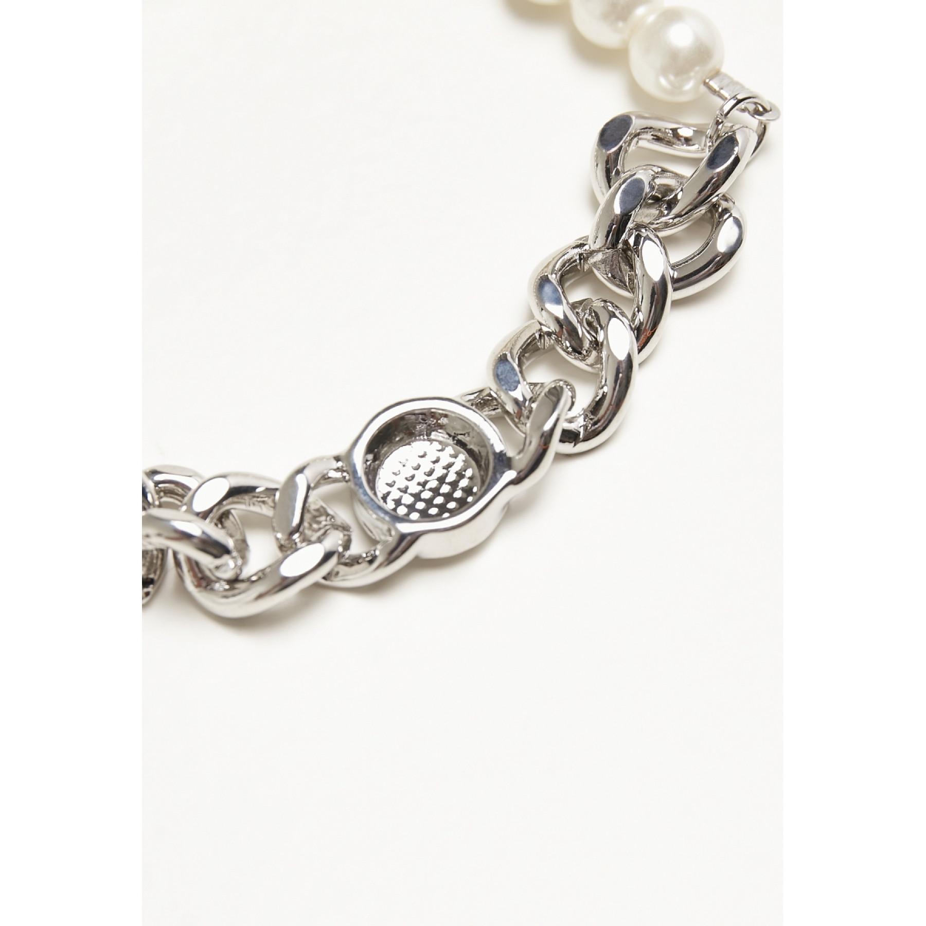 Pulsera Urban Classics pearl flat chain bracelet