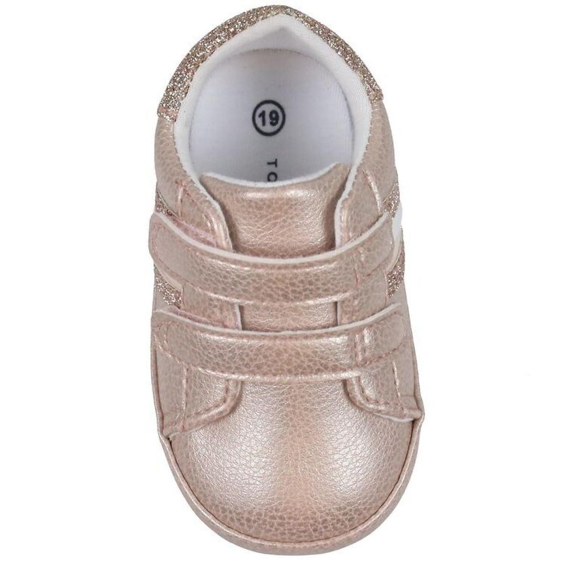Zapatillas con velcro para bebé niña Tommy Hilfiger Rose Gold