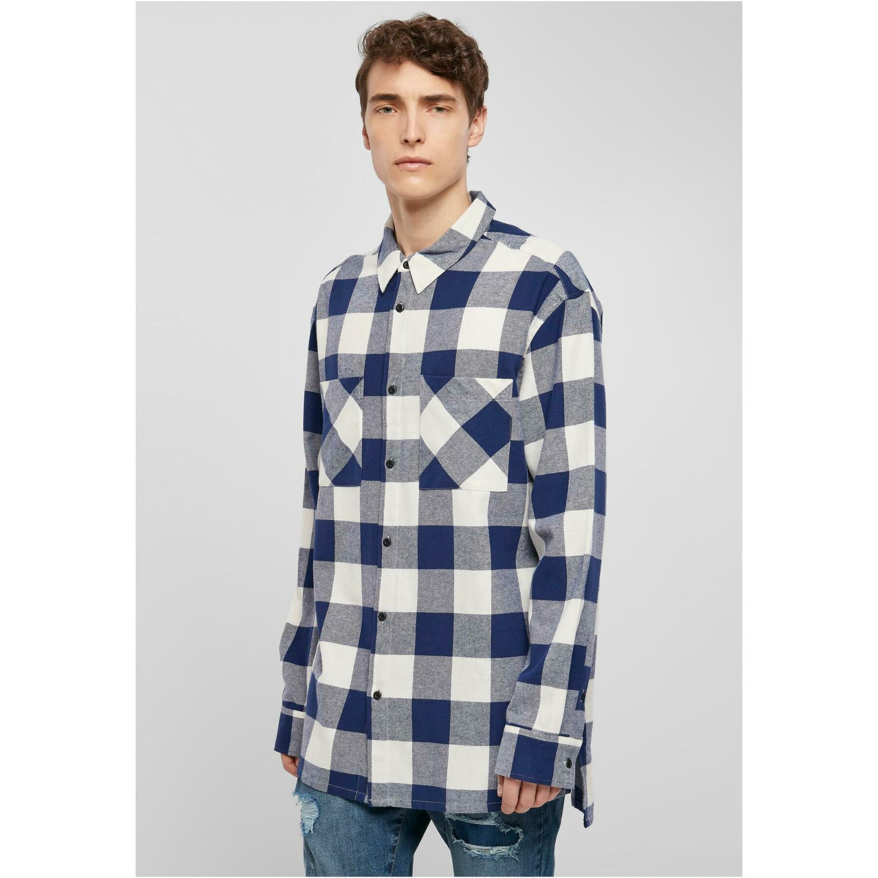 Camisa Urban Classics Long Oversized Checked GT