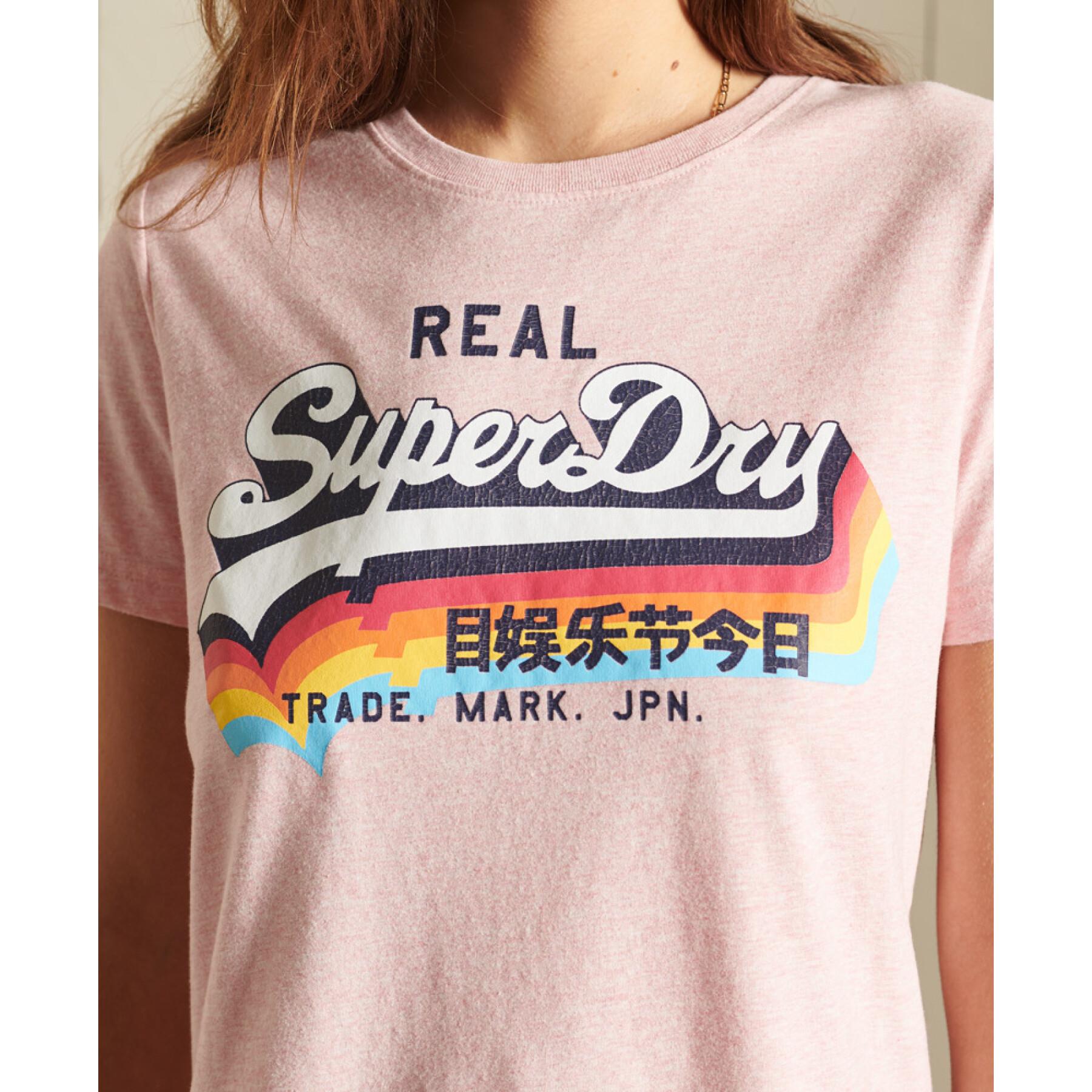 Camiseta de manga corta para mujer Superdry Logo Vintage
