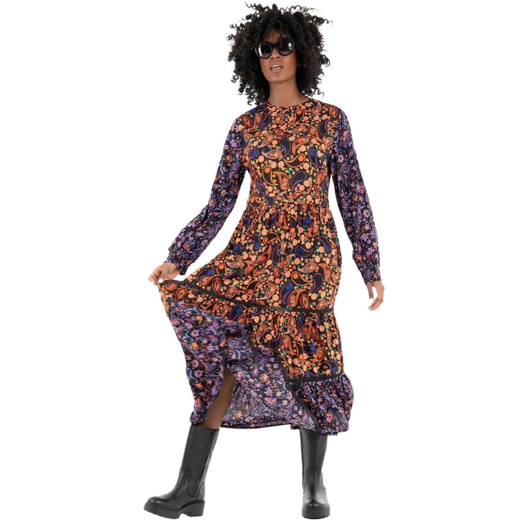 Vestido tejido de manga larga para mujer con estampado paisley Superdry