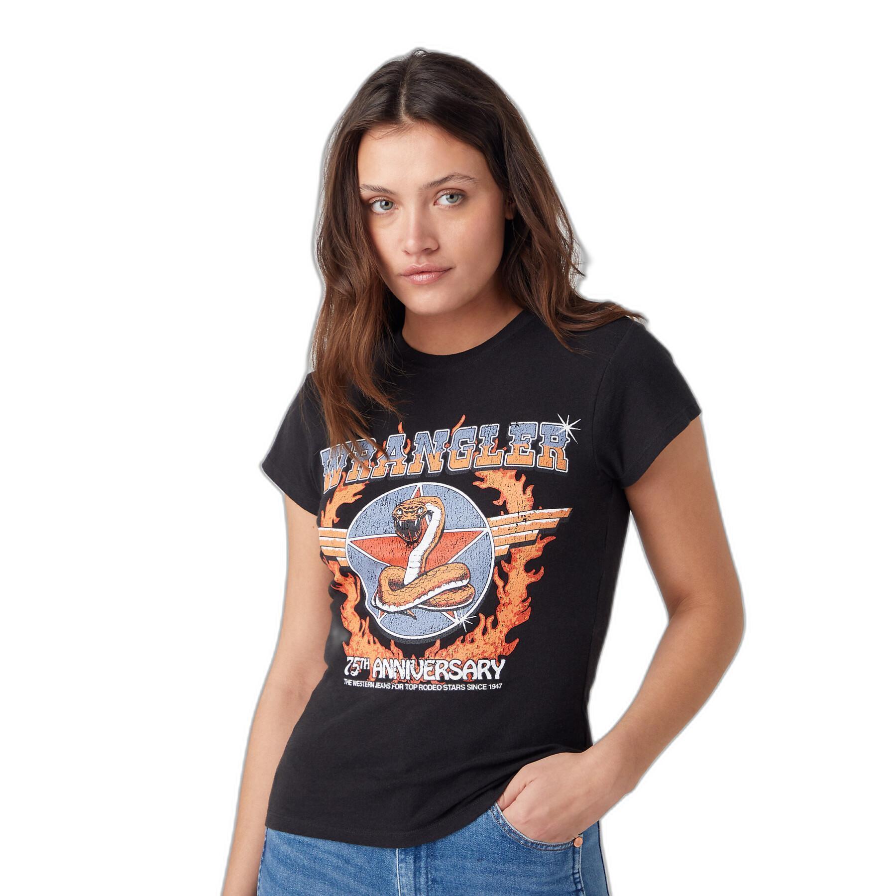 Camiseta de mujer Wrangler Shrunken
