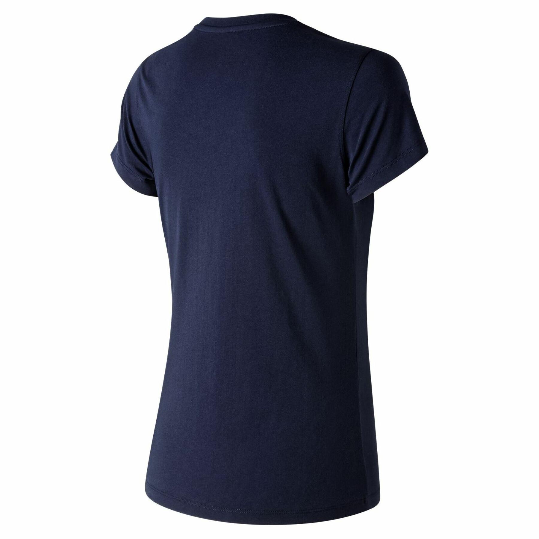 Camiseta de mujer New Balance essentials stacked