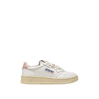 Zapatillas de deporte para mujeres Autry Medalist LL16 Leather White Pink