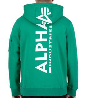 Sweatshirt sudadera con capucha estampada en la espalda Alpha Industries