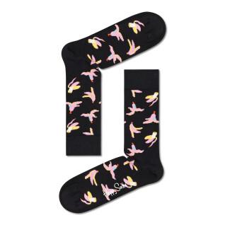 Calcetines Happy Socks Ribbed Embroidery Banana Break