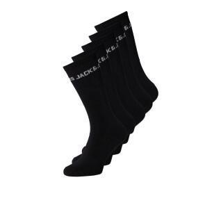 Paquete de 5 pares de calcetines para niños Jack & Jones Basic Logo