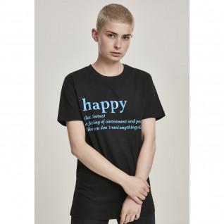 Camiseta de mujer Mister Tee happy definition