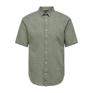 Camisa Only & Sons Caiden Solid Linen