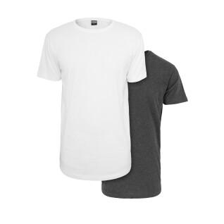 Camiseta Urban Classics Pre-Pack Shaped Long 2-Pack