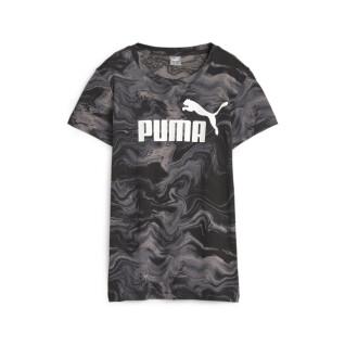 Camiseta de mujer Puma Essential Marbleized AOP