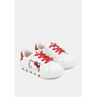 Zapatillas de deporte para chicas Bons Baisers de Paname Mini Simone Hello Kitty - Glitter Rouge