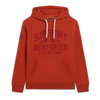 Sudadera con capucha Superdry Worker Scripted
