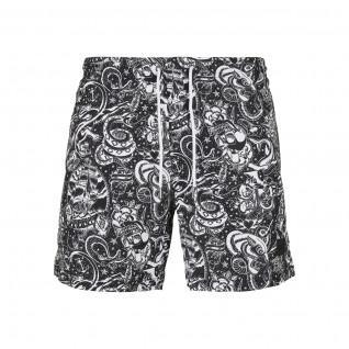 Pantalón corto de baño Urban Classics pattern (Grandes tailles)