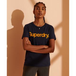 Camiseta de mujer Superdry Core Logo Flock