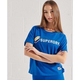 Camiseta recta de mujer Superdry Sportstyle