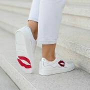 Zapatillas de deporte para mujeres Bons Baisers de Paname Loulou-Blanc Rouge
