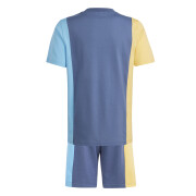 Conjunto de camiseta y pantalón corto infantil adidas Essentials Colorblock