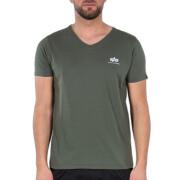 Camiseta con cuello en V Alpha Industries Basic Small Logo