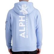 Sweatshirt cremallera con capucha estampada en la espalda Alpha Industries