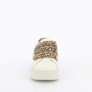 Zapatillas mujer Vanessa Wu blanco con estampado de leopardo