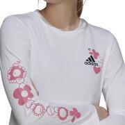 Camiseta de manga larga para mujer adidas Floral Graphic