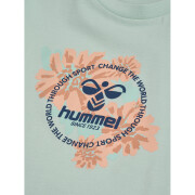 Vestido camiseta infantil Hummel Flowi