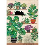 Cuaderno a5 gatito plantas Kiub Bug Art