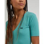 Camiseta de mujer con cuello de pico Lee