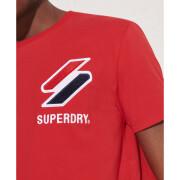 Camiseta de chenilla de terciopelo Superdry Sportstyle