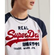 Camiseta ligera de manga raglán Superdry Vintage Logo Duo