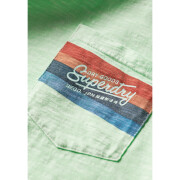 Camiseta de rayas y logotipo Superdry Cali