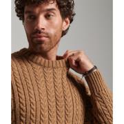Jersey de cuello redondo en mezcla de lana retorcida Superdry