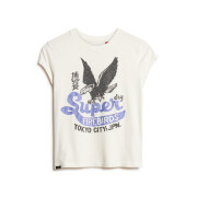 Camiseta de fantasía para mujer con mangas y motivo de póster Superdry