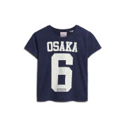 Camiseta de mujer con estampado de grietas Superdry 90s Osaka 6