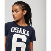 Camiseta de mujer con estampado de grietas Superdry 90s Osaka 6